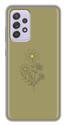 Чехол с картинкой "Рисунок ромашка" для Samsung Galaxy A52s 5G (A528)