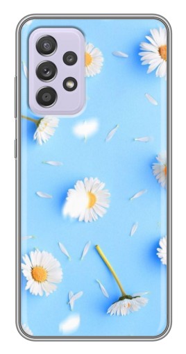 Чехол с печатью "Ромашковый фон" для Samsung Galaxy A52s 5G (A528)