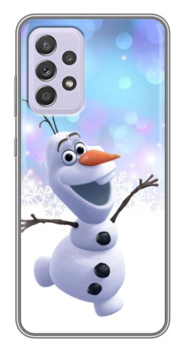 Силиконовый чехол с изображением "Снеговик Олаф" для Samsung Galaxy A52s 5G (A528)