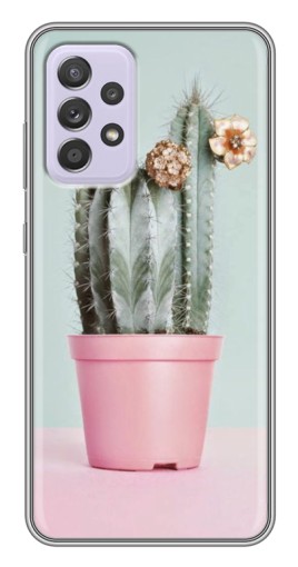 Силиконовый чехол с изображением "Цветущий кактус" для Samsung Galaxy A52s 5G (A528)