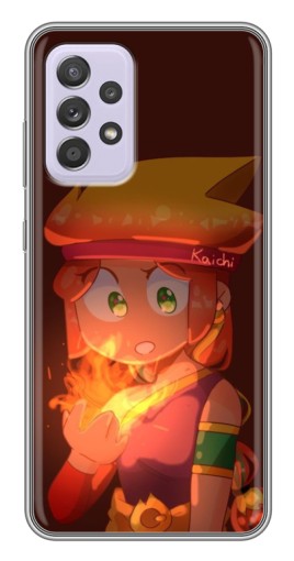 Силиконовый чехол с изображением "Удивлённая Амбер" для Samsung Galaxy A52s 5G (A528)