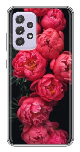 Чехол с принтом "Яркие пионы" для Samsung Galaxy A52s 5G (A528)