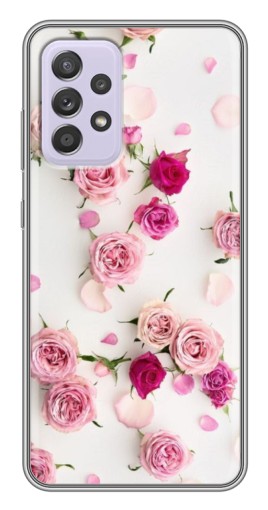 Чехол с картинкой "Яркие розы" для Samsung Galaxy A52s 5G (A528)
