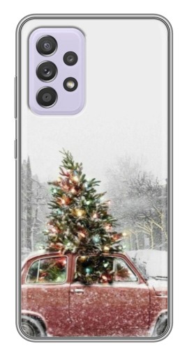 Силиконовый чехол с изображением "Елка в машине" для Samsung Galaxy A52s 5G (A528)