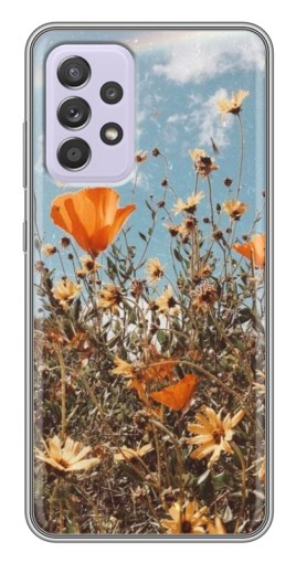 Силиконовый чехол с изображением "Желтые цветы" для Samsung Galaxy A52s 5G (A528)
