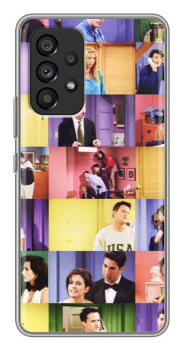 Силиконовый чехол с изображением "Актеры Друзья" для Samsung Galaxy A53 (5G)