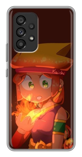 Чехол с картинкой "Amber с огнем" для Samsung Galaxy A53 (5G)