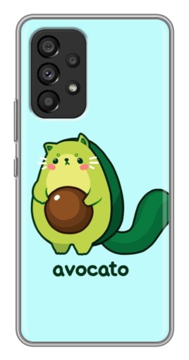 Силиконовый чехол с изображением "Avocato" для Samsung Galaxy A53 (5G)