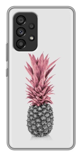 Силиконовый чехол с изображением "Чёрно-белый ананас" для Samsung Galaxy A53 (5G)