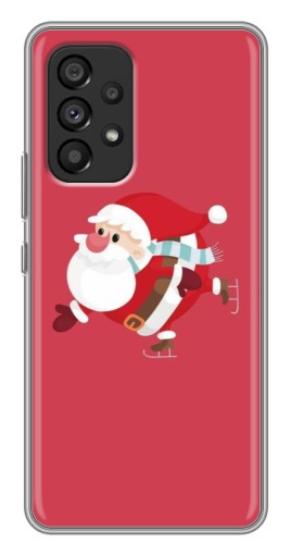 Чехол с принтом "Дед Мороз на коньках" для Samsung Galaxy A53 (5G)