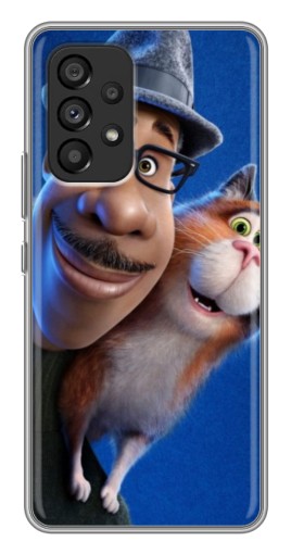 Силиконовый чехол с изображением "Джо и кот" для Samsung Galaxy A53 (5G)