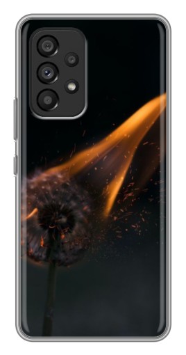 Силиконовый чехол с изображением "Горящий одуванчик" для Samsung Galaxy A53 (5G)