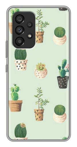 Чехол с печатью "Кактусы в горшочках " для Samsung Galaxy A53 (5G)
