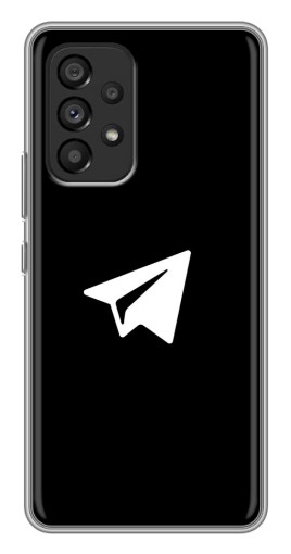 Чехол с картинкой "Лого Телеграм" для Samsung Galaxy A53 (5G)