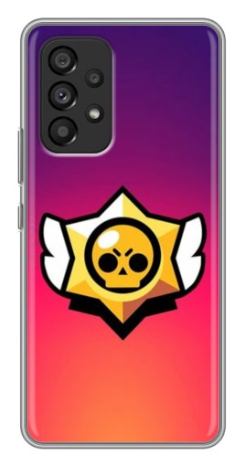 Чехол с картинкой "Логотип Brawl Stars" для Samsung Galaxy A53 (5G)
