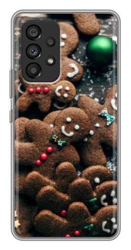 Чехол с картинкой "Новогодние человечки" для Samsung Galaxy A53 (5G)