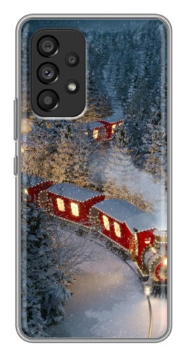 Чехол с картинкой "Новогодний поезд" для Samsung Galaxy A53 (5G)