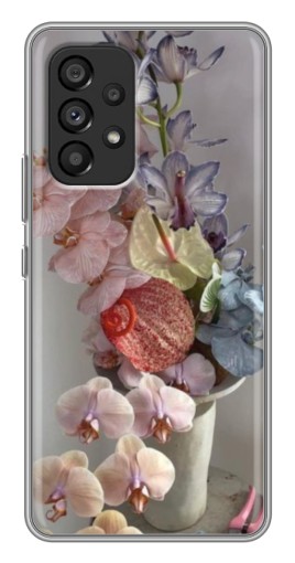 Силиконовый чехол с изображением "Разноцветные орхидеи" для Samsung Galaxy A53 (5G)