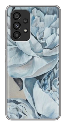 Силиконовый чехол с изображением "Рисунок пионы" для Samsung Galaxy A53 (5G)