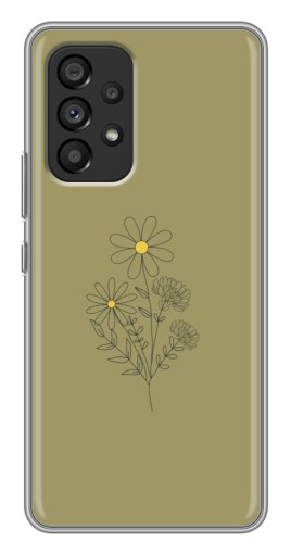 Чехол с печатью "Рисунок ромашка" для Samsung Galaxy A53 (5G)
