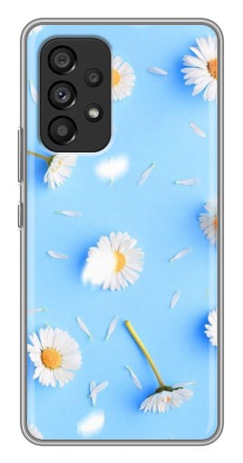 Силиконовый чехол с изображением "Ромашковый фон" для Samsung Galaxy A53 (5G)