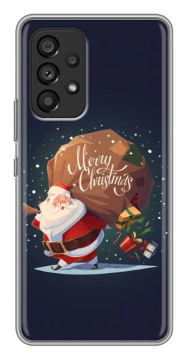 Силиконовый чехол с изображением "Санта с подарками" для Samsung Galaxy A53 (5G)