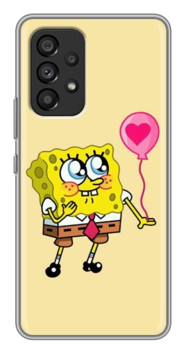 Чехол с картинкой "СпанчБоб с шариком" для Samsung Galaxy A53 (5G)