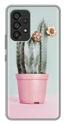 Силиконовый чехол с изображением "Цветущий кактус" для Samsung Galaxy A53 (5G)