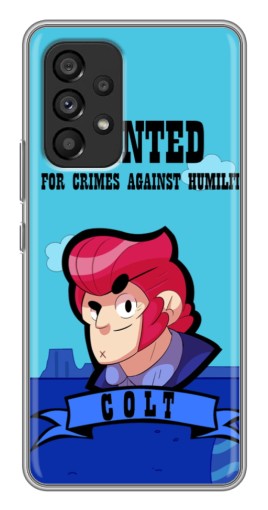 Силиконовый чехол с изображением "WANTED COLT" для Samsung Galaxy A53 (5G)