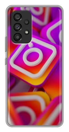 Чехол с картинкой "Значки Инстаграм" для Samsung Galaxy A53 (5G)