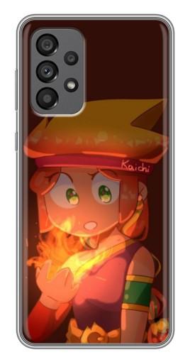 Чехол с картинкой "Amber с огнем" для Samsung Galaxy A73 (5G)