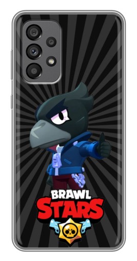Силиконовый чехол с изображением "Crow Brawl Stars" для Samsung Galaxy A73 (5G)