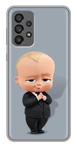 Силиконовый чехол с изображением "Деловой ребенок" для Samsung Galaxy A73 (5G)