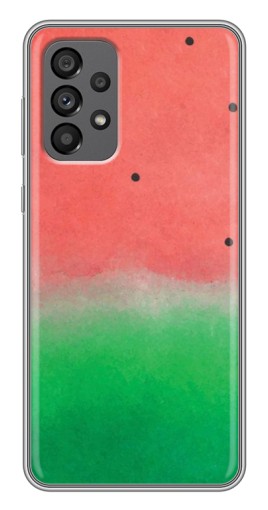 Силиконовый чехол с изображением "Дизайн арбуза" для Samsung Galaxy A73 (5G)