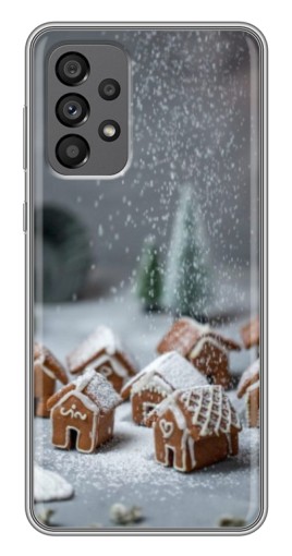 Силиконовый чехол с изображением "Домики из пряников" для Samsung Galaxy A73 (5G)