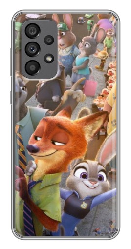 Чехол с печатью "Герои Зверополис" для Samsung Galaxy A73 (5G)