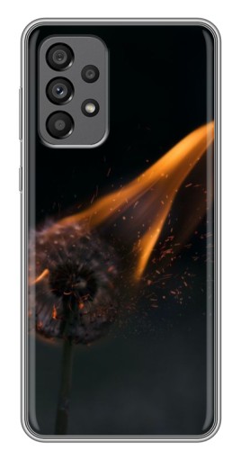Чехол с картинкой "Горящий одуванчик" для Samsung Galaxy A73 (5G)
