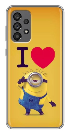 Чехол с принтом "I Love Minion" для Samsung Galaxy A73 (5G)