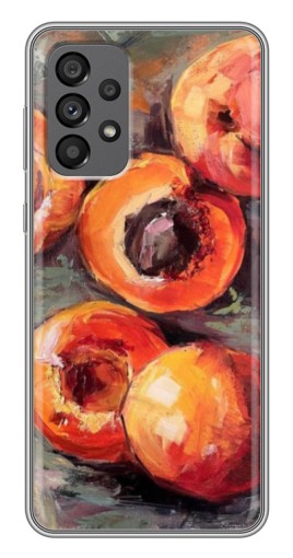 Силиконовый чехол с изображением "Картина персики" для Samsung Galaxy A73 (5G)