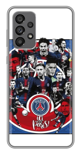 Силиконовый чехол с изображением "Команда PSG" для Samsung Galaxy A73 (5G)