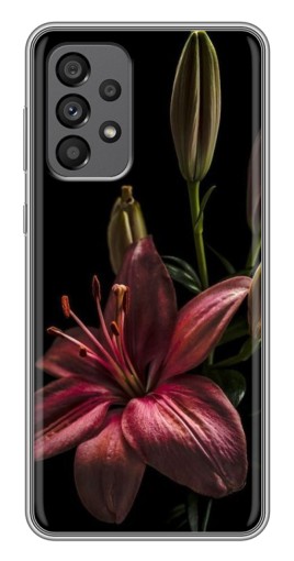 Чехол с принтом "Красная лилия " для Samsung Galaxy A73 (5G)