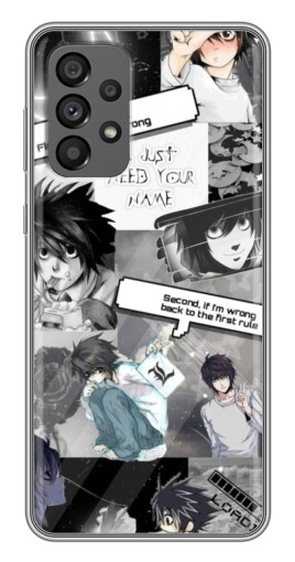 Чехол с печатью "L - Death note" для Samsung Galaxy A73 (5G)