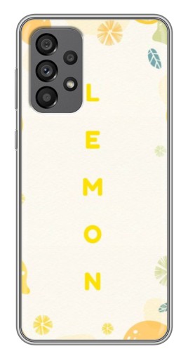 Силиконовый чехол с изображением "Lemon" для Samsung Galaxy A73 (5G)