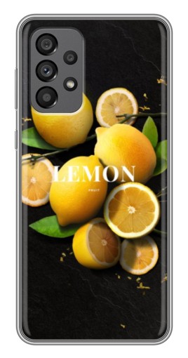 Чехол с картинкой "Лимон на черном" для Samsung Galaxy A73 (5G)