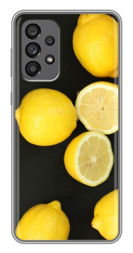 Силиконовый чехол с изображением "Лимонный стиль" для Samsung Galaxy A73 (5G)