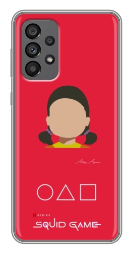 Силиконовый чехол с изображением "Лицо куклы" для Samsung Galaxy A73 (5G)