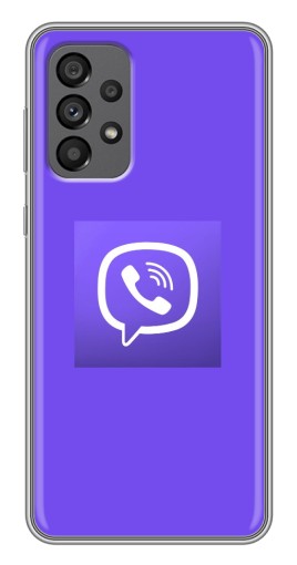 Чехол с картинкой "Лого Viber" для Samsung Galaxy A73 (5G)