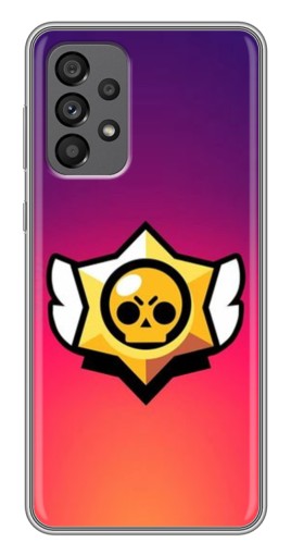 Чехол с картинкой "Логотип Brawl Stars" для Samsung Galaxy A73 (5G)