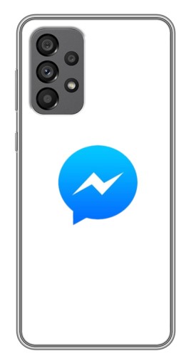 Силиконовый чехол с изображением "messenger logo" для Samsung Galaxy A73 (5G)