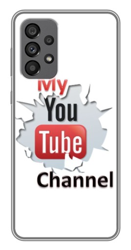 Силиконовый чехол с изображением "My YouTube" для Samsung Galaxy A73 (5G)